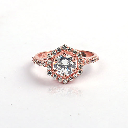 Rose gold queen ring