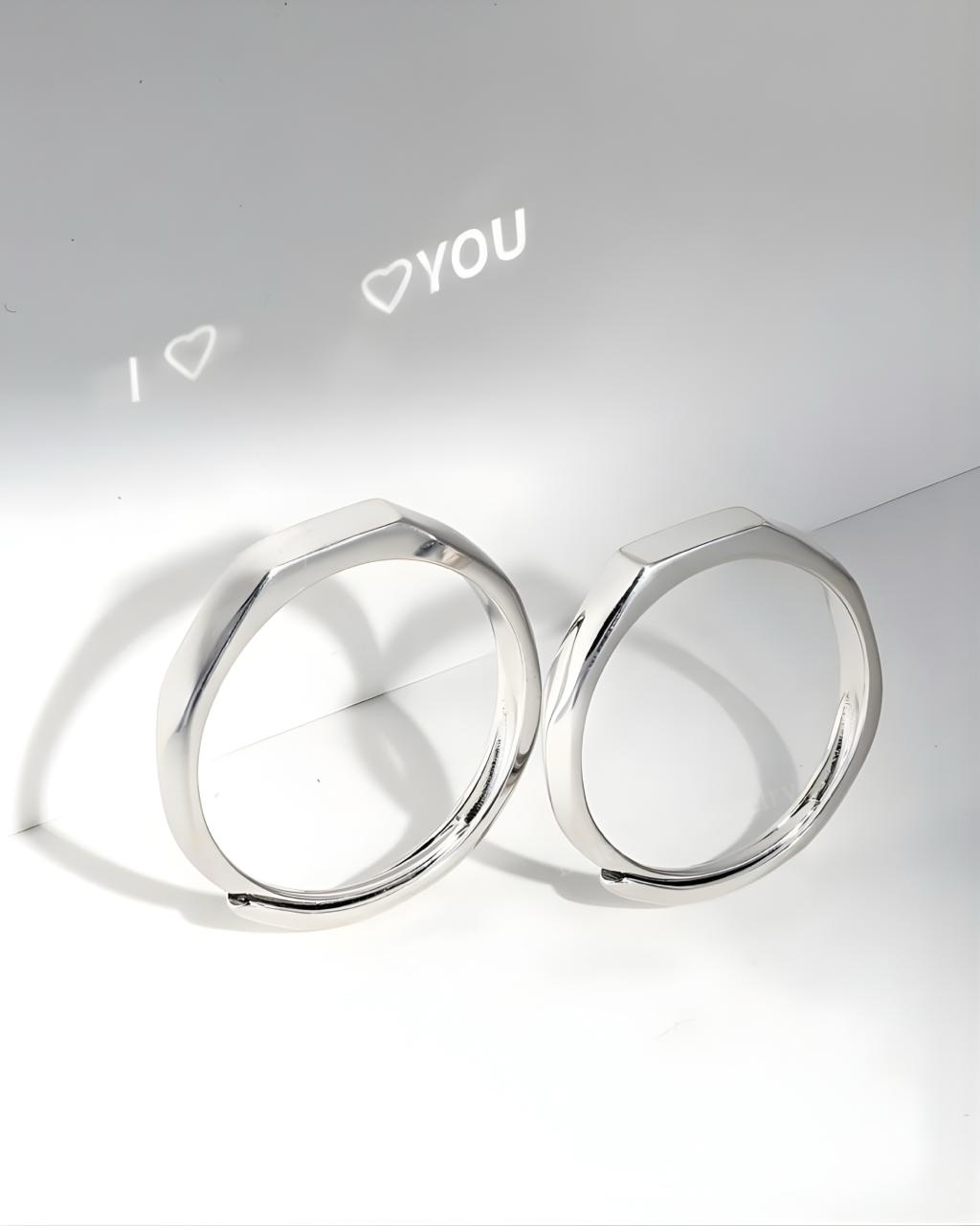 Luminous Rings - Adjustable Light casting couple rings
